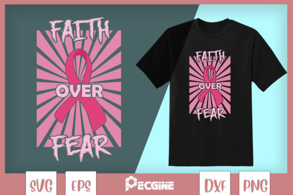 Christian Breast Cancer Faith over Fear: A Typeface That Speaks Hope